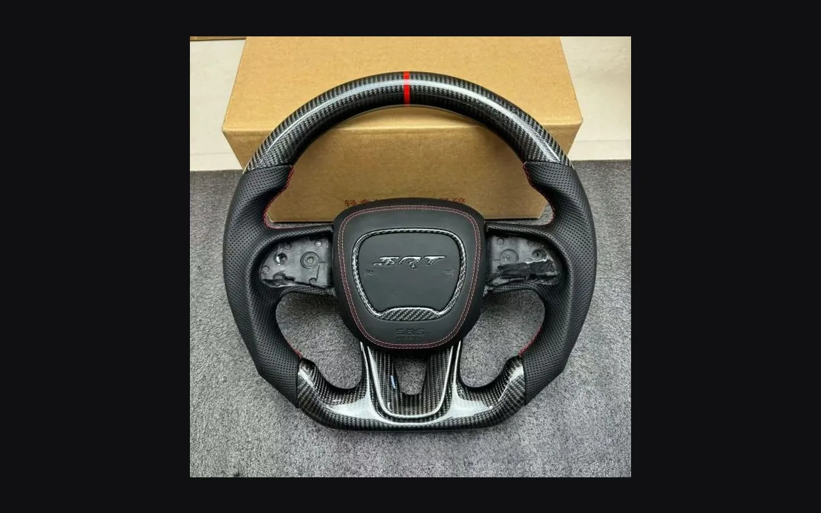 Dodge Gloss Carbon Fiber Steering Wheel